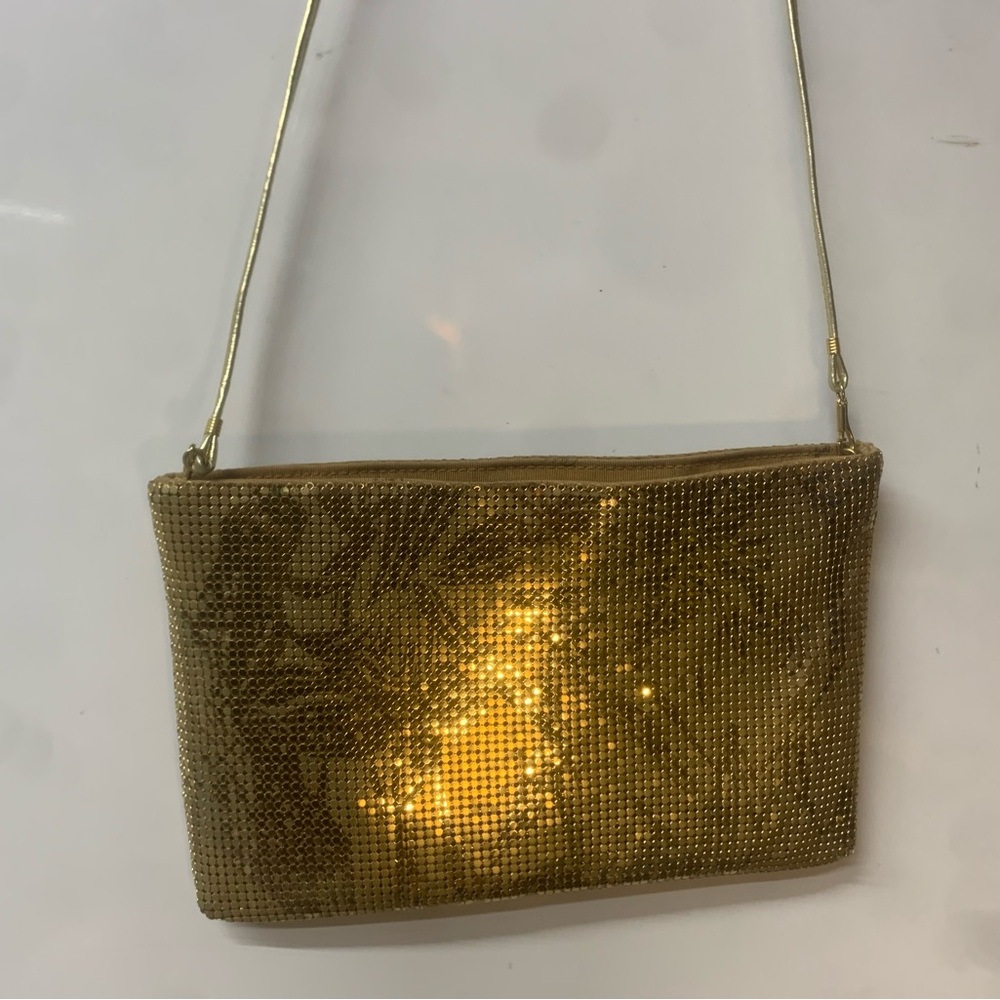 Liquid Gold Vintage Mesh Clutch | Purse | Timeless Statement Piece